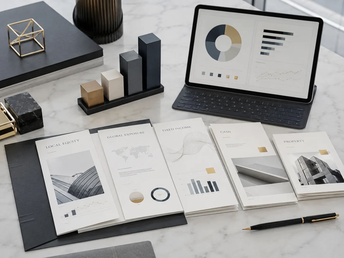 Diversified investment portfolio with local and global asset classes